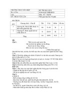 Bài kiểm tra và đáp án học kì Bước ngoặt lịch sử Việt Nam lớp 6 thcs Tân Hiệp