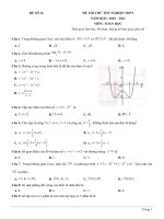 16  đề thi thử TN THPT 2021   môn toán   nhóm GV MGB   đề 16   file word có lời giải chi tiết 