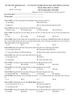 26  đề thi thử TN THPT 2021   môn sinh   bộ đề chuẩn cấu trúc minh họa   đề 26   file word có lời giải 