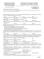 Đề thi thử lần 1 THPT Quốc gia năm 2017 môn Hóa học có đáp án - Trường THPT chuyên KHTN (Hà Nội)