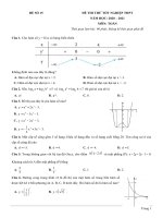 19  đề thi thử TN THPT 2021   môn toán   penbook   đề số 19   file word có lời giải 