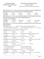 26  đề thi thử TN THPT 2021   môn tiếng anh   THPT chuyên thái bình   lần 2   file word có lời giải 