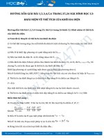 Giải bài tập Khái niệm về thể tích của khối đa diện SGK Hình học 12