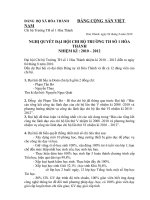 Nghi quyet chi bo Truong TH so 1 Hoa Thanh