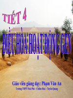 Bài giảng Sinh học 12: Điều hòa hoạt động gen - Phạm Văn An