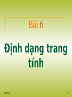 dinh dang bang tinh hay