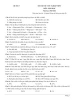 17  đề thi thử TN THPT 2021   môn sinh học   nhóm GV MGB   đề 17   file word có lời giải chi tiết 