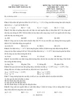 Đề kiểm tra tập trung bài số 1 môn Vật lí lớp 11 năm 2017-2018 - THPT Ngô Gia Tự - Mã đề 016