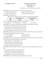 3  đề thi thử tốt nghiệp THPT môn địa năm 2021   trường THPT chuyên bắc ninh   lần 1 (có lời giải chi tiết) 
