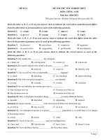 2  đề thi thử TN THPT 2021   môn tiếng anh   nhóm GV MGB   đề 2   file word có lời giải chi tiết 