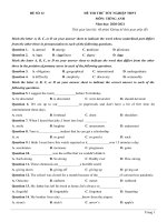 12  đề thi thử TN THPT 2021   môn tiếng anh   nhóm GV MGB   đề 12   file word có lời giải chi tiết 