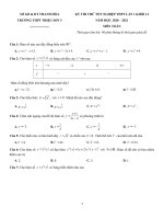 35  đề thi thử TN THPT 2021   môn toán   THPT triệu sơn 3   thanh hóa   lần 1   file word có lời giải doc 