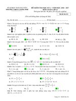 Đề kiểm tra HK 2 môn Toán lớp 12 năm 2016-2017 - THPT Lương Phú - Mã đề 251