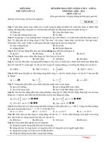 12  đề thi thử TN THPT 2021   môn vật lý   diễn đàn thư viện vật lý   lần 1   file word có lời giải 