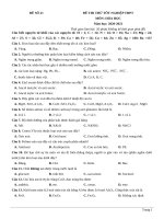 21  đề thi thử TN THPT 2021   môn hóa học   nhóm GV MGB   đề 21   file word có lời giải chi tiết 