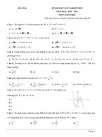 21  đề thi thử TN THPT 2021   môn toán   nhóm GV MGB   đề 21   file word có lời giải chi tiết 