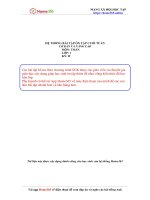 Hệ thống bài tập ôn tập cuối tuần cơ bản và nâng cao môn Toán học kỳ 2 lớp 1