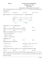 4  đề thi thử TN THPT 2021   môn toán   penbook   đề số 4   file word có lời giải 