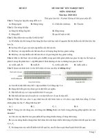 5  đề thi thử TN THPT 2021   môn sinh học   nhóm GV MGB   đề 5   file word có lời giải chi tiết 