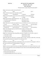 10  đề thi thử TN THPT 2021   môn hóa   penbook   đề số 10   file word có lời giải 