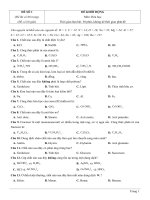 Đề thi thử TN THPT 2021   môn hóa   bộ đề theo mức độ   GV ĐHSP   đề 3   file word có lời giải 