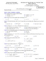 Đề khảo sát chuyên đề lần 1 năm 2018 môn Toán lớp 10 - THPT Tam Dương - Mã đề 209