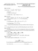 Đề thi HSG cấp huyện đợt 1 môn Toán lớp 9 năm 2015-2016 - Phòng GD&ĐT Lương Tài - Đề số 6