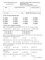 Đề kiểm tra 45 phút lần 2 môn Toán lớp 10 năm 2016-2017 - THPT Hàm Thuận Bắc - Mã đề 253