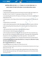 Giải bài tập Khái niệm về phép dời hình và hai hình bằng nhau SGK Hình học 11