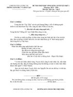 Đề thi HSG cấp huyện đợt 1 môn Ngữ văn lớp 9 năm 2015-2016 - Phòng GD&ĐT Lương Tài - Đề số 1