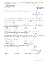 Đề thi thử THPT quốc gia 2021 môn Toán THPT Lý Thái Tổ có đáp án chi tiết | Toán học, Đề thi đại học - Ôn Luyện