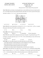 9  đề thi thử THPTQG 2021   môn vật lý   THPT chuyên thái bình   lần 2   file word có lời giải 