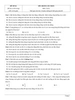 Đề thi thử TN THPT 2021   môn lý   bộ đề theo mức độ   GV ĐHSP   đề 18   file word có đáp án 