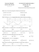 20  đề thi thử TN THPT 2021   môn toán   THPT liễn sơn   vĩnh phúc   lần 1   file word có lời giải 