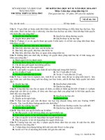 Đề kiểm tra HK 2 môn GDCD lớp 12 năm 2016-2017 - THPT Lương Phú - Mã đề 566