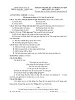 Đề thi học kì 1 môn Ngữ Văn lớp 9 năm 2017-2018 có đáp án - Trường THCS Trung Kiên