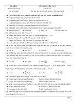 Đề thi thử TN THPT 2021   môn lý   bộ đề theo mức độ   GV ĐHSP   đề 19   file word có đáp án 