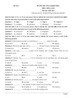 3  đề thi thử TN THPT 2021   môn tiếng anh   nhóm GV MGB   đề 3   file word có lời giải chi tiết 