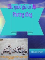 Bài giảng Lịch sử lớp 10 – Các quốc gia cổ đại Phương Đông