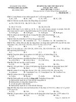 Đề kiểm tra tập trung lần 3 môn Hóa học lớp 11 năm 2017-2018 - THPT Gia Nghĩa - Mã đề 159