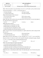 Đề thi thử TN THPT 2021   môn lý   bộ đề theo mức độ   GV ĐHSP   đề 22   file word có lời giải 