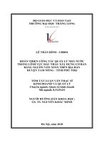 Tóm tắt luận văn thạc sĩ kinh doanh và quản lý hoàn thiện công tác quản lý nhà nước trong lĩnh vực đấu thầu xây dựng cơ bản bằng nguồn vốn ngân sách nhà nước trên địa bàn huyện tam nông   tỉnh phú thọ 