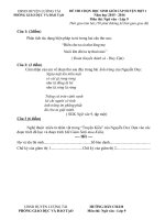 Đề thi HSG cấp huyện đợt 1 môn Ngữ văn lớp 9 năm 2015-2016 - Phòng GD&ĐT Lương Tài - Đề số 3