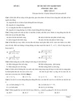 1  đề thi thử TN THPT 2021   môn lý   penbook   đề số 1   file word có lời giải 