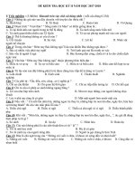 Đề thi học kỳ 2 môn Ngữ Văn lớp 6 năm 2018 có đáp án - Đề số 3