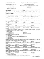 Đề thi HK2 môn Hóa học lớp 12 năm 2017-2018 - THPT Quế Võ 1 - Mã đề 356