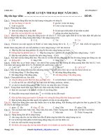 Đề luyện thi Đại học môn Vật lý năm học 2013