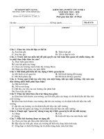 Đề kiểm tra 45 phút học kì 2 môn Tin học lớp 12 năm 2019-2020 có đáp án - Trường THPT Vĩnh Bình Bắc