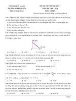 3  đề thi thử TN THPT 2021   môn vật lý   THPT chuyên thoại ngọc hầu   an giang   lần 1   file word có lời giải 