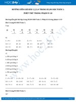Hướng dẫn giải bài 3,4 trang 84 SGK Toán 1